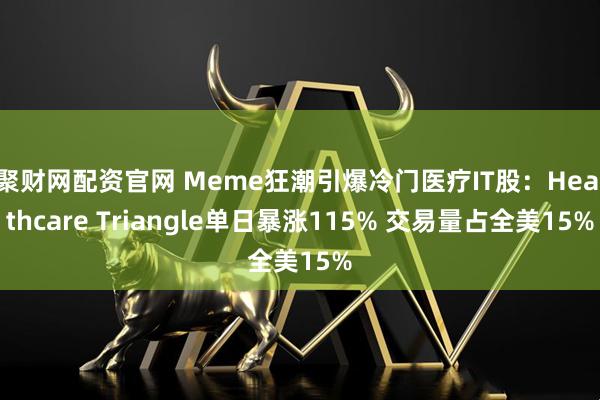 聚财网配资官网 Meme狂潮引爆冷门医疗IT股：Healthcare Triangle单日暴涨115% 交易量占全美15%